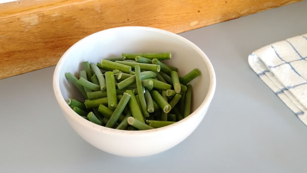 Garlic Scapes in a Bowl